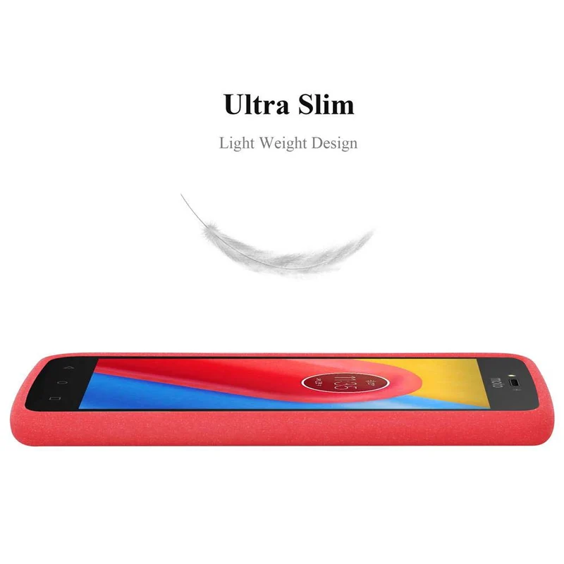 Cadorabo Hülle kompatibel mit Motorola MOTO C Schutzhülle aus flexiblem TPU Silikon