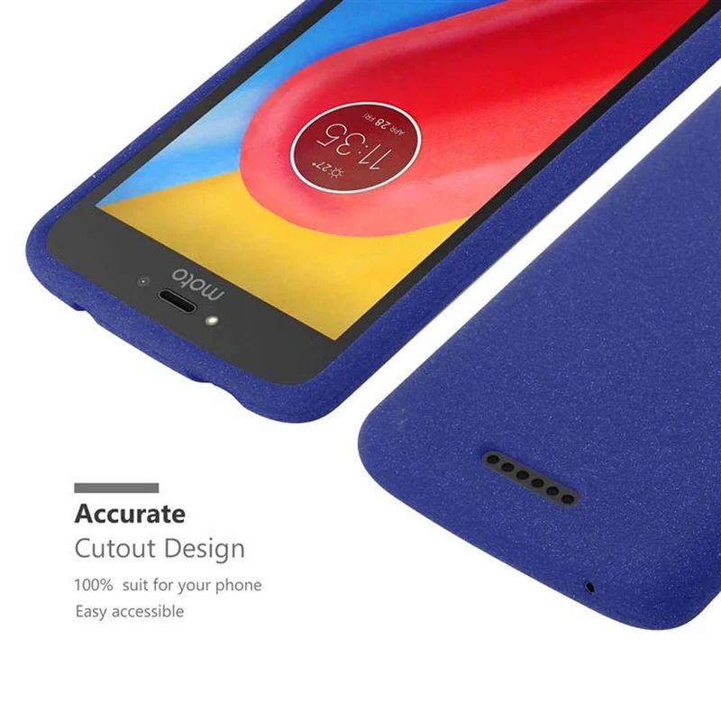 Cadorabo Hülle kompatibel mit Motorola MOTO C Schutzhülle aus flexiblem TPU Silikon