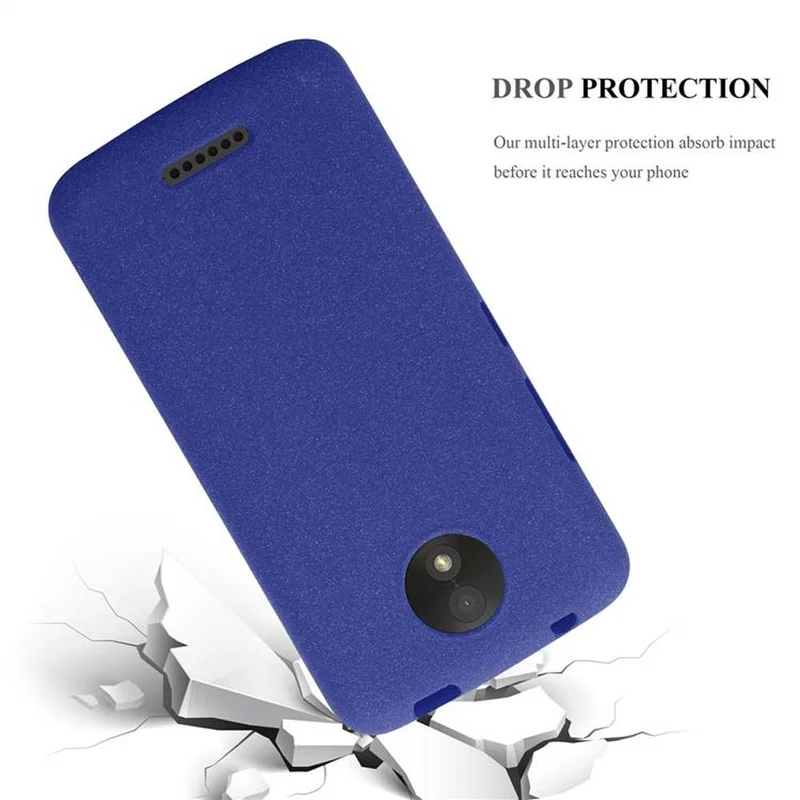Cadorabo Hülle kompatibel mit Motorola MOTO C Schutzhülle aus flexiblem TPU Silikon