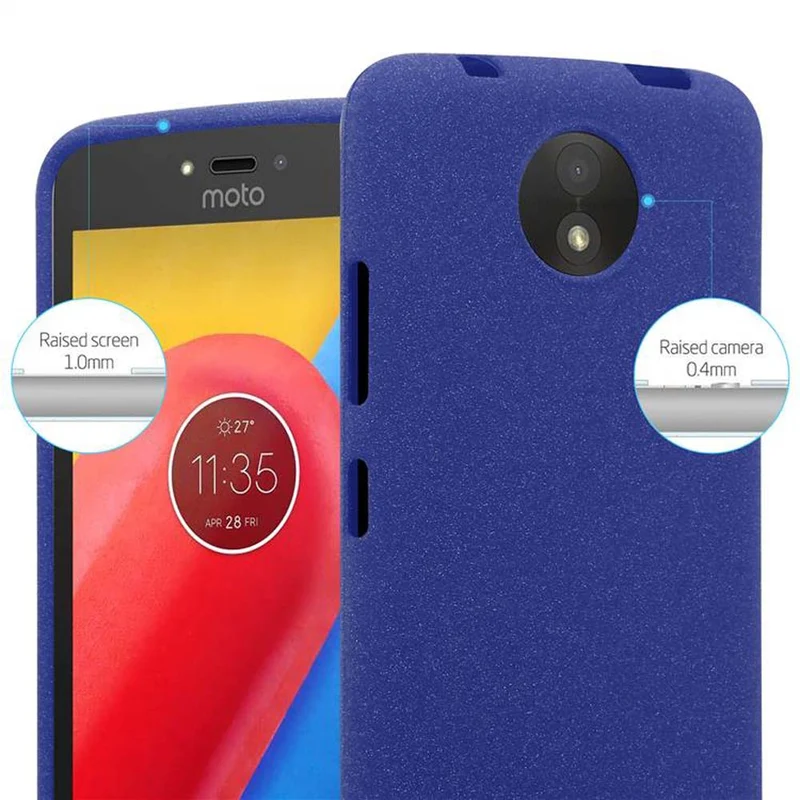 Cadorabo Hülle kompatibel mit Motorola MOTO C Schutzhülle aus flexiblem TPU Silikon