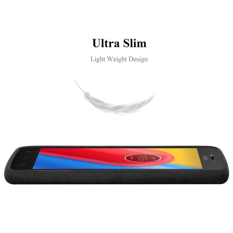 Cadorabo Hülle kompatibel mit Motorola MOTO C PLUS Schutzhülle aus flexiblem TPU Silikon