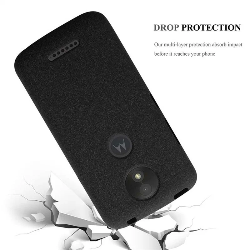 Cadorabo Hülle kompatibel mit Motorola MOTO C PLUS Schutzhülle aus flexiblem TPU Silikon