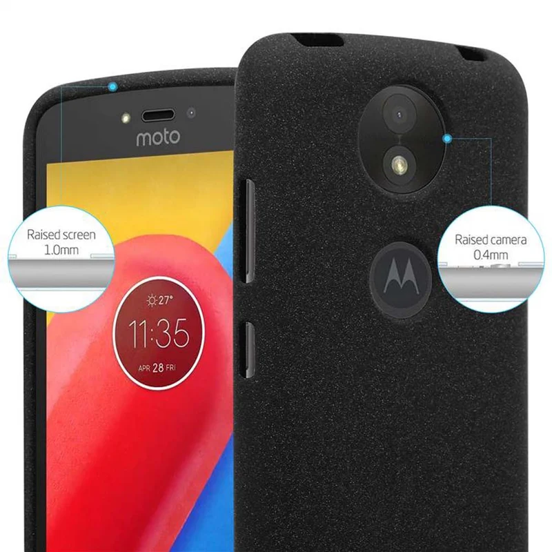 Cadorabo Hülle kompatibel mit Motorola MOTO C PLUS Schutzhülle aus flexiblem TPU Silikon