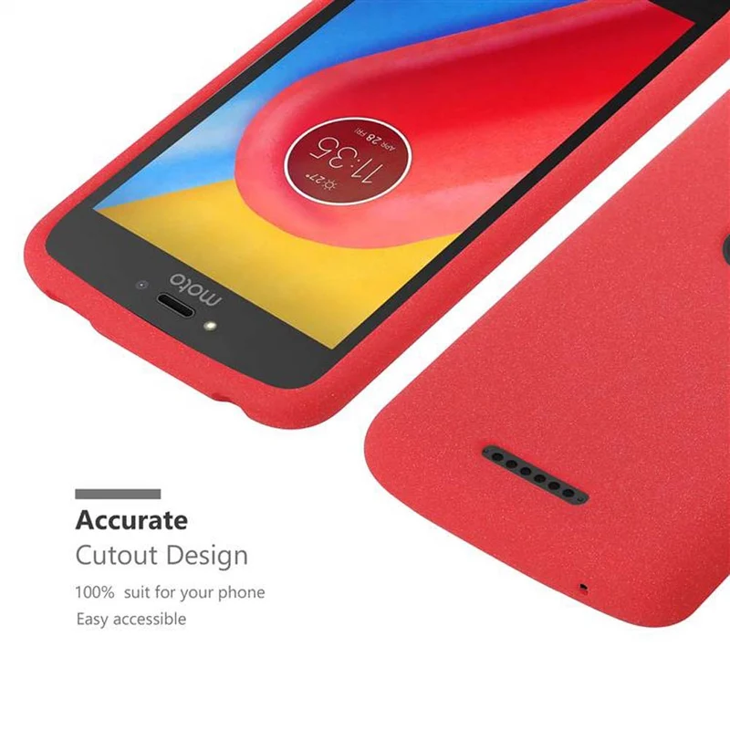 Cadorabo Hülle kompatibel mit Motorola MOTO C PLUS Schutzhülle aus flexiblem TPU Silikon