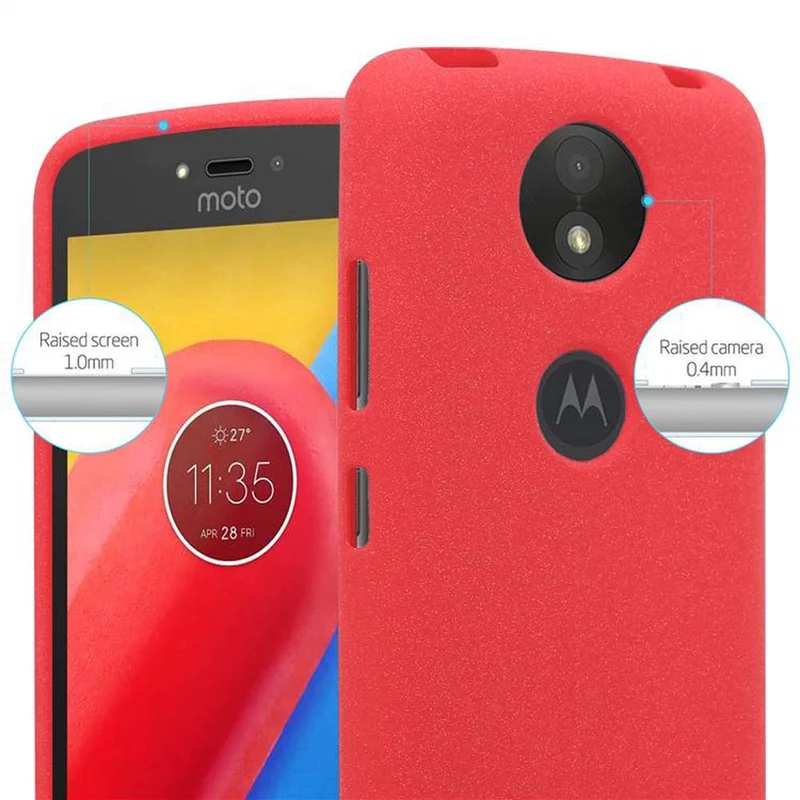 Cadorabo Hülle kompatibel mit Motorola MOTO C PLUS Schutzhülle aus flexiblem TPU Silikon