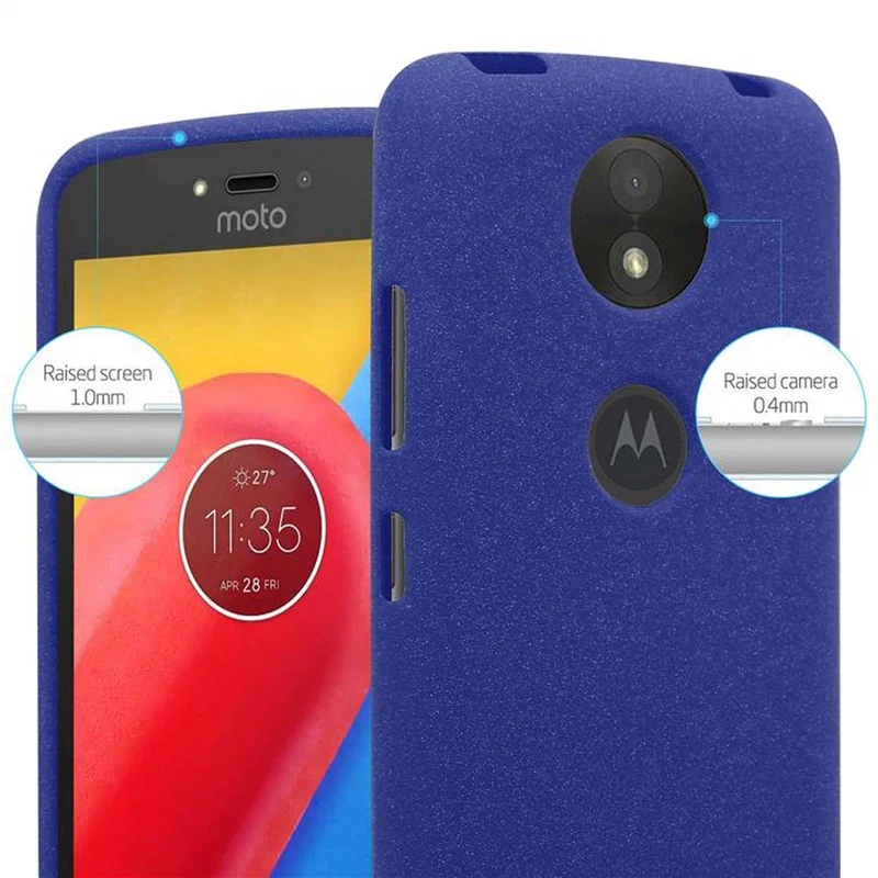 Cadorabo Hülle kompatibel mit Motorola MOTO C PLUS Schutzhülle aus flexiblem TPU Silikon