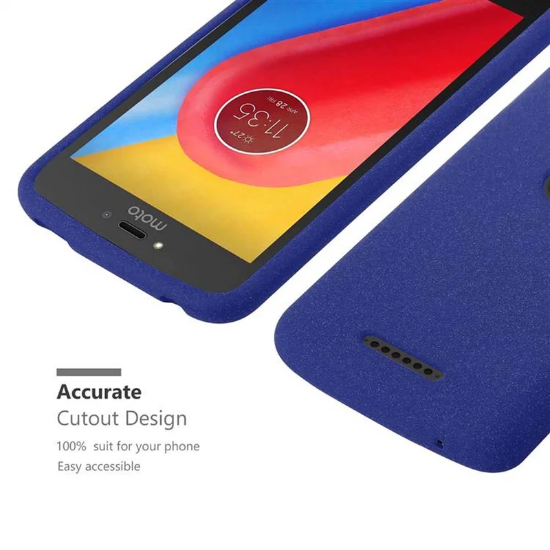 Cadorabo Hülle kompatibel mit Motorola MOTO C PLUS Schutzhülle aus flexiblem TPU Silikon