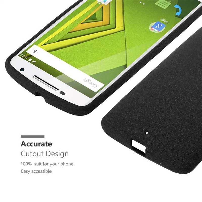 Cadorabo Hülle kompatibel mit Motorola MOTO X PLAY Schutzhülle aus flexiblem TPU Silikon