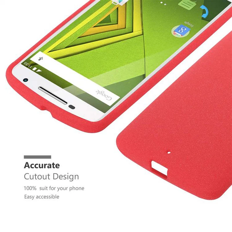 Cadorabo Hülle kompatibel mit Motorola MOTO X PLAY Schutzhülle aus flexiblem TPU Silikon