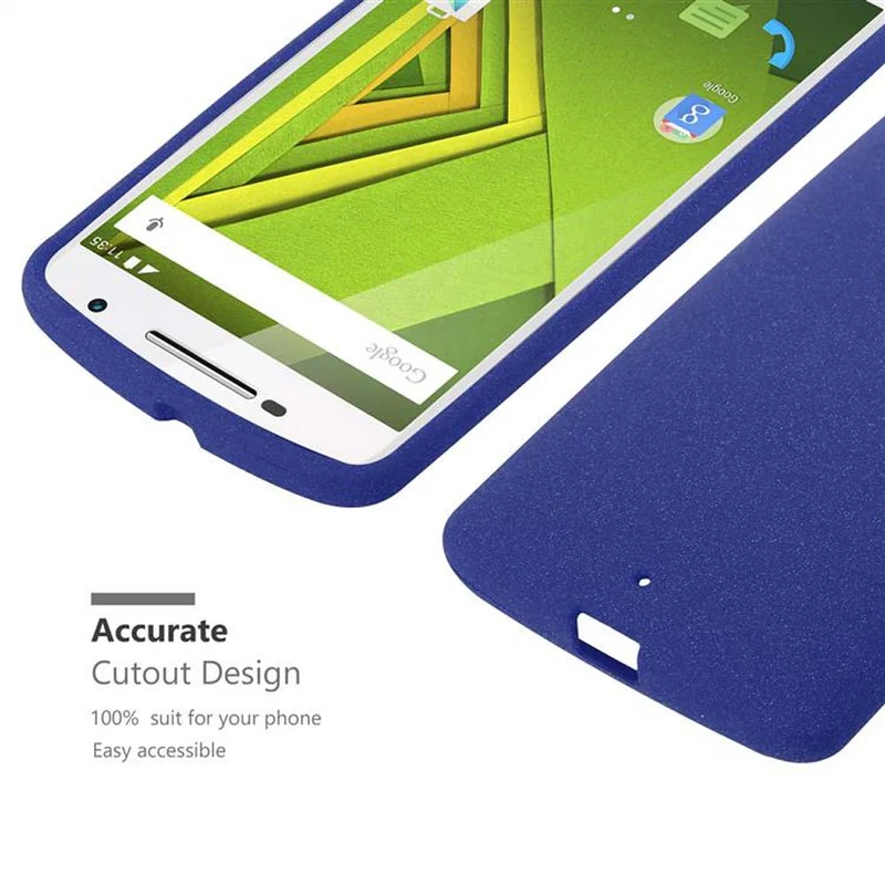 Cadorabo Hülle kompatibel mit Motorola MOTO X PLAY Schutzhülle aus flexiblem TPU Silikon