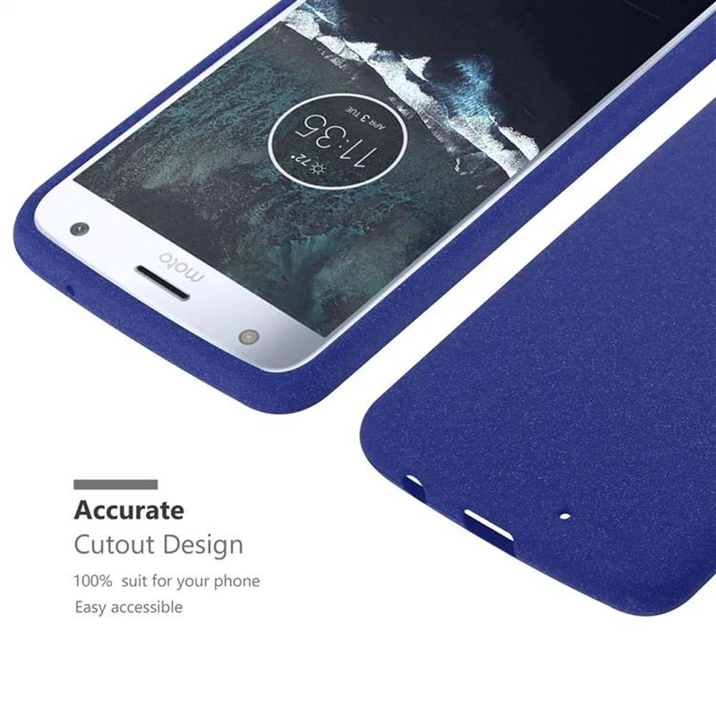 Cadorabo Hülle kompatibel mit Motorola MOTO X4 Schutzhülle aus flexiblem TPU Silikon