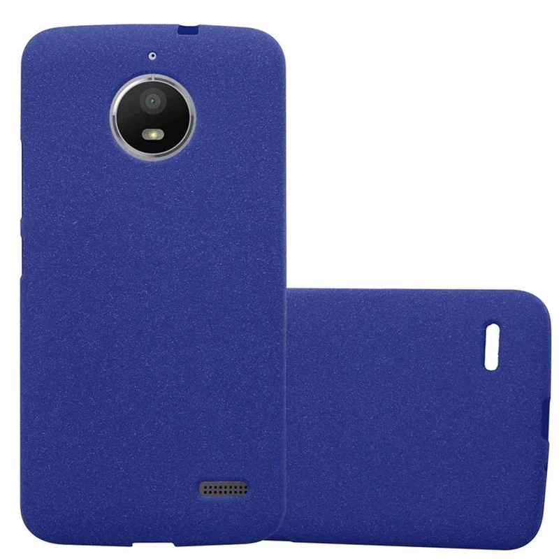 Cadorabo Hülle kompatibel mit Motorola MOTO E4 Schutzhülle aus flexiblem TPU Silikon