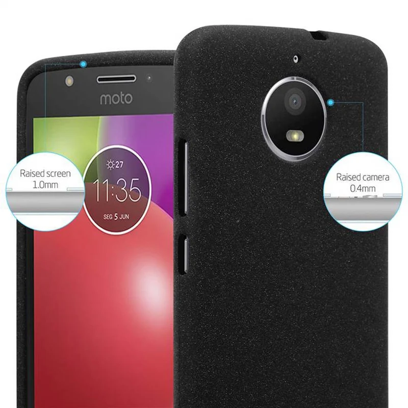 Cadorabo Hülle kompatibel mit Motorola MOTO E4 Schutzhülle aus flexiblem TPU Silikon