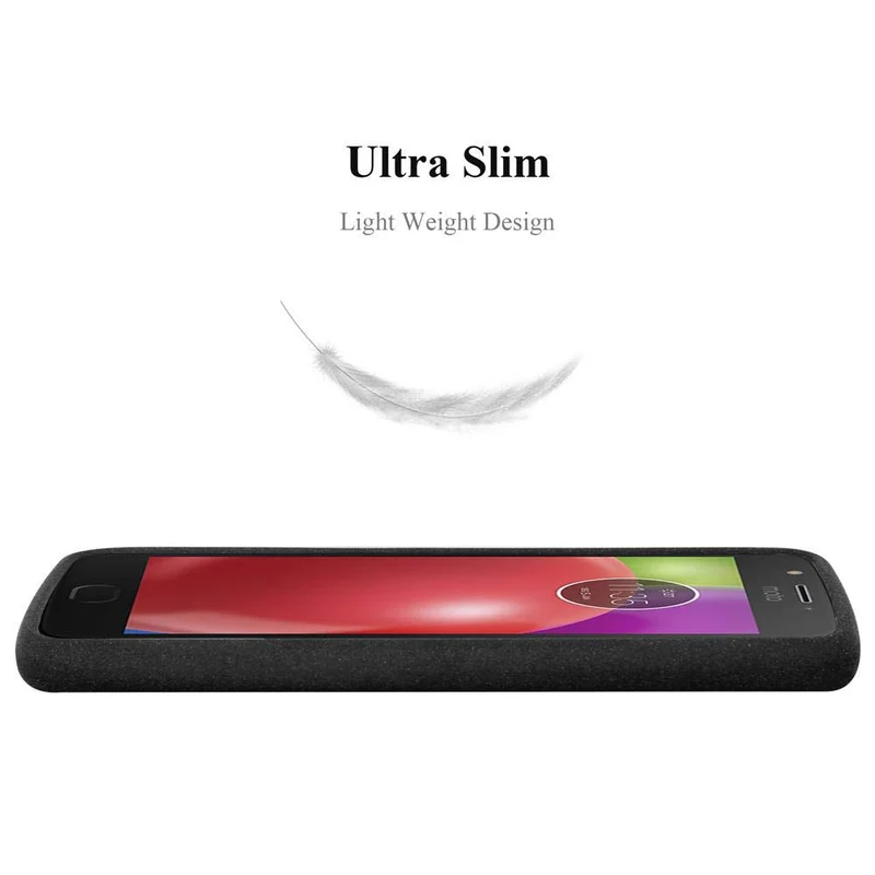 Cadorabo Hülle kompatibel mit Motorola MOTO E4 Schutzhülle aus flexiblem TPU Silikon