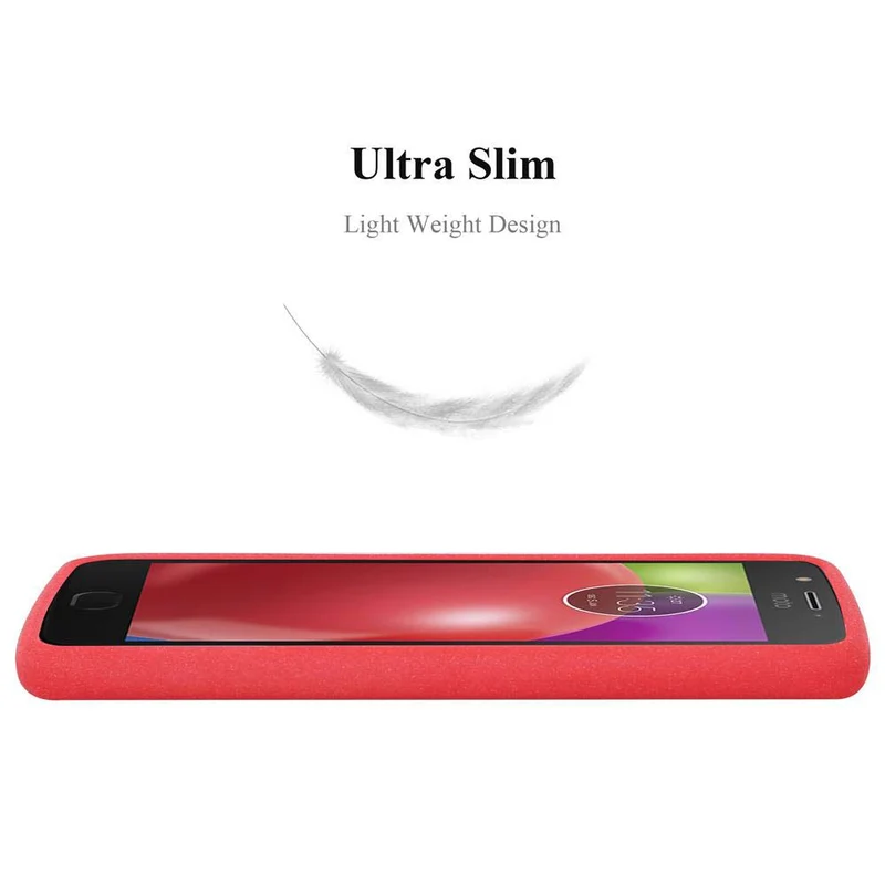 Cadorabo Hülle kompatibel mit Motorola MOTO E4 Schutzhülle aus flexiblem TPU Silikon