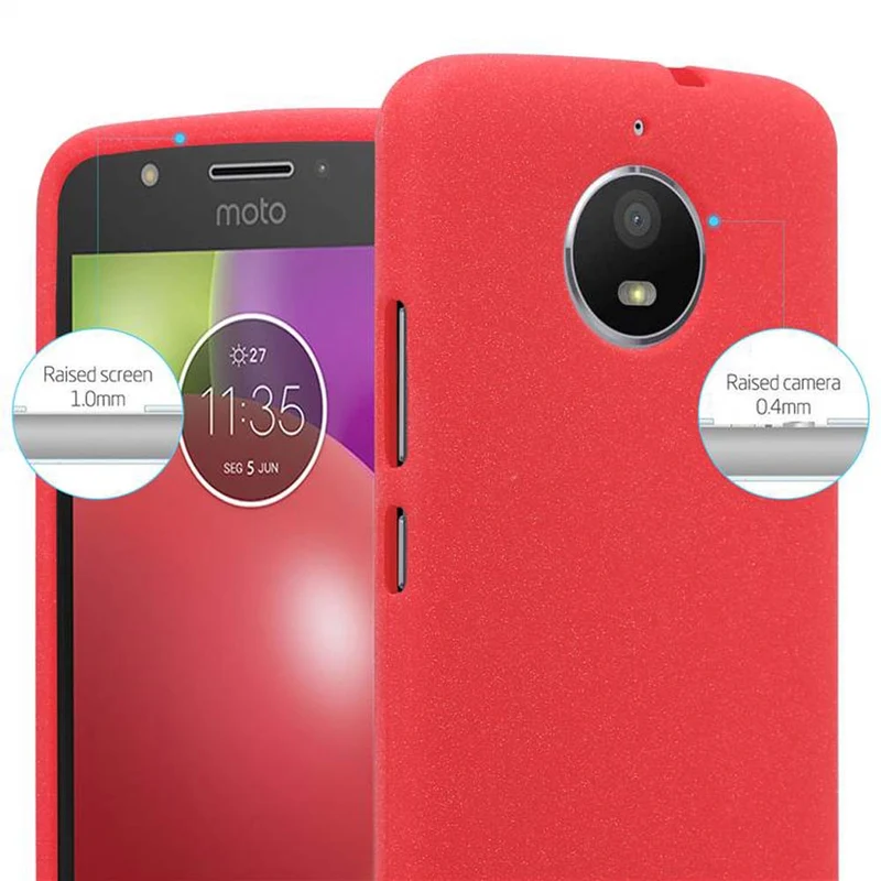Cadorabo Hülle kompatibel mit Motorola MOTO E4 Schutzhülle aus flexiblem TPU Silikon