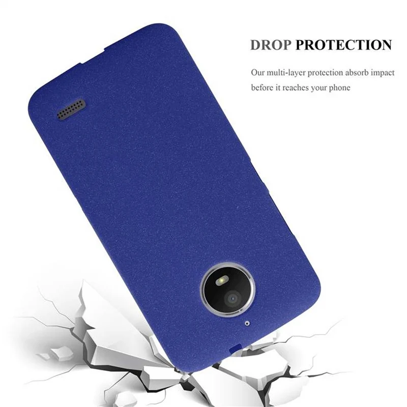 Cadorabo Hülle kompatibel mit Motorola MOTO E4 Schutzhülle aus flexiblem TPU Silikon