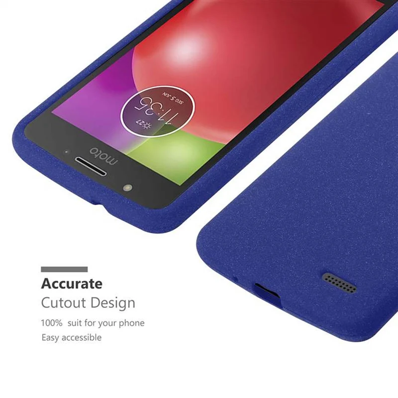 Cadorabo Hülle kompatibel mit Motorola MOTO E4 Schutzhülle aus flexiblem TPU Silikon