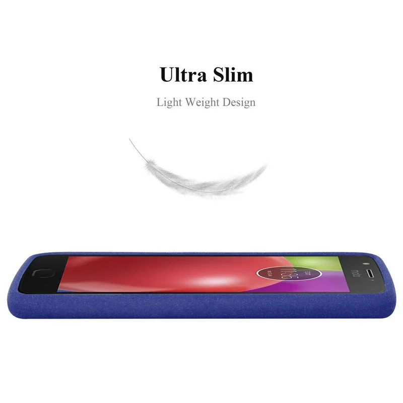 Cadorabo Hülle kompatibel mit Motorola MOTO E4 Schutzhülle aus flexiblem TPU Silikon