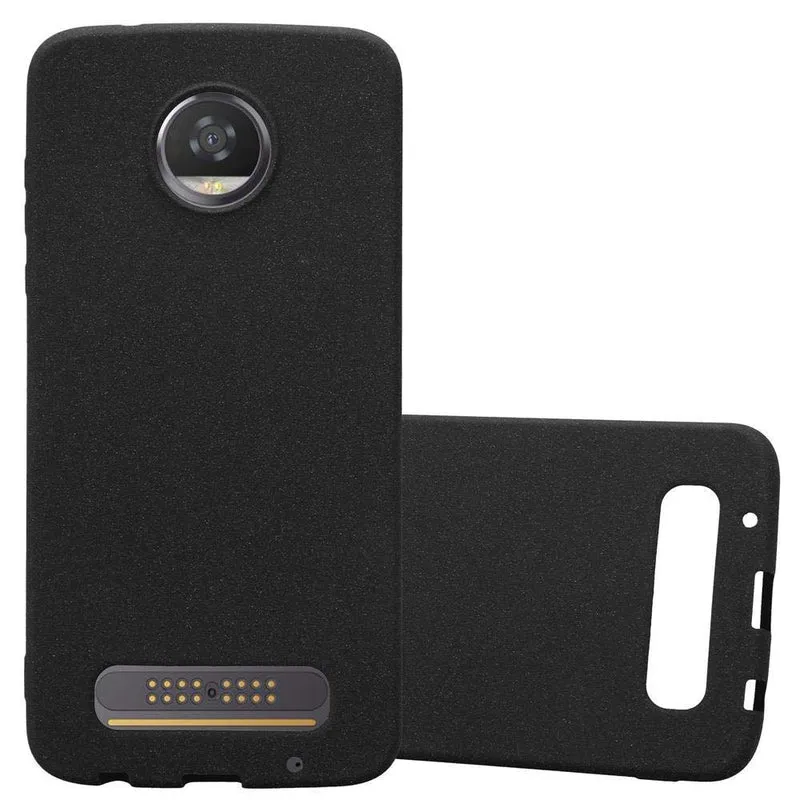 Cadorabo Hülle kompatibel mit Motorola MOTO Z2 PLAY / Z2 FORCE Schutzhülle aus flexiblem TPU Silikon