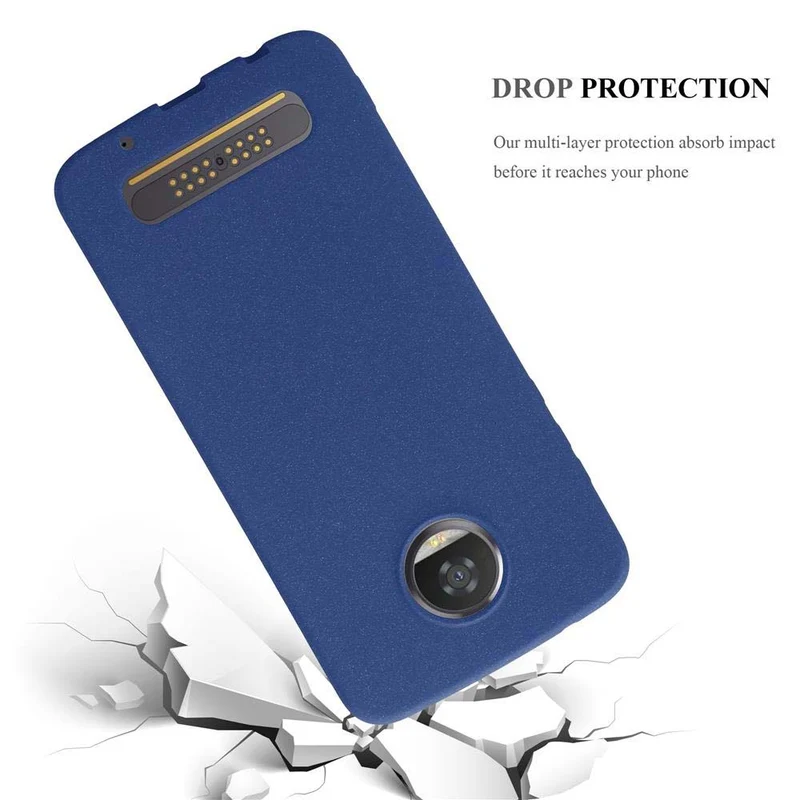 Cadorabo Hülle kompatibel mit Motorola MOTO Z2 PLAY / Z2 FORCE Schutzhülle aus flexiblem TPU Silikon