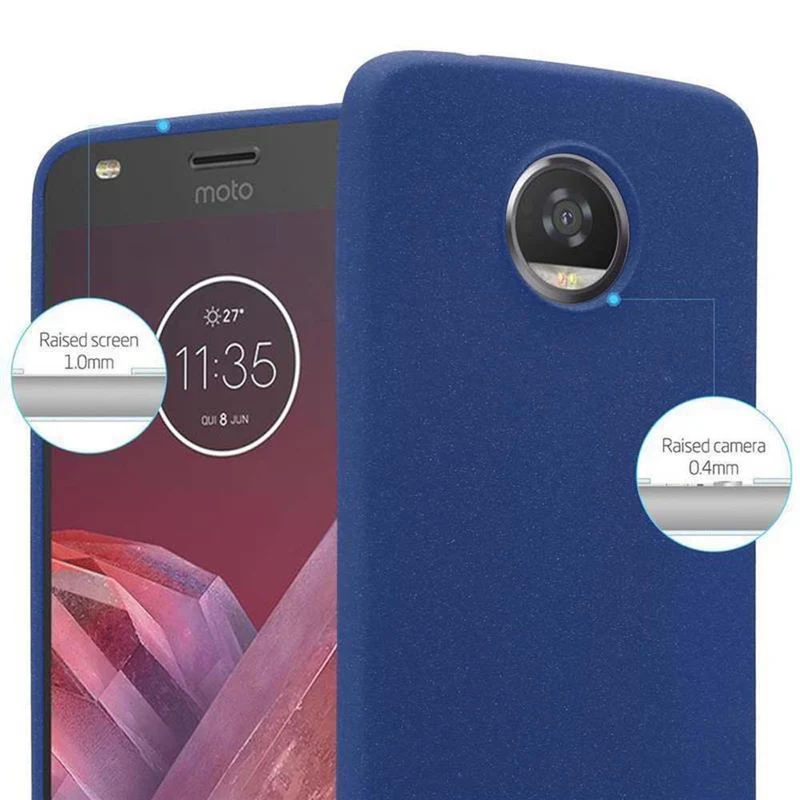 Cadorabo Hülle kompatibel mit Motorola MOTO Z2 PLAY / Z2 FORCE Schutzhülle aus flexiblem TPU Silikon