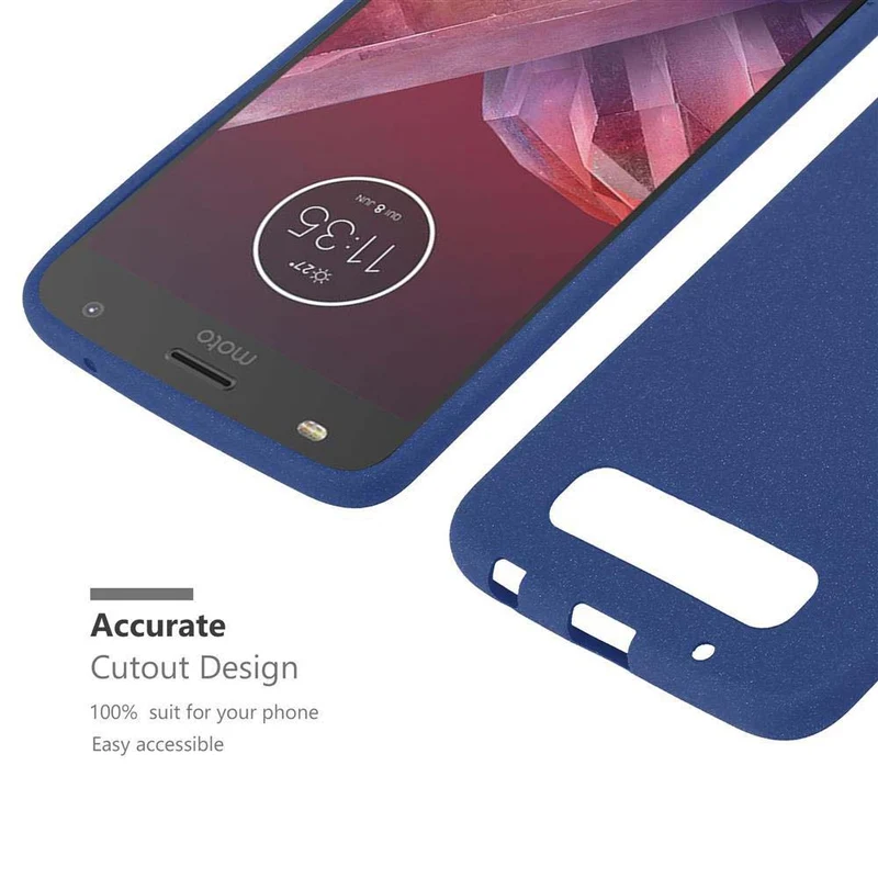 Cadorabo Hülle kompatibel mit Motorola MOTO Z2 PLAY / Z2 FORCE Schutzhülle aus flexiblem TPU Silikon