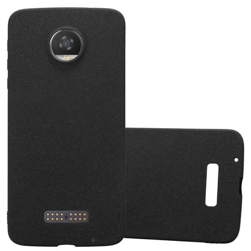 Cadorabo Hülle kompatibel mit Motorola MOTO Z2 Schutzhülle aus flexiblem TPU Silikon
