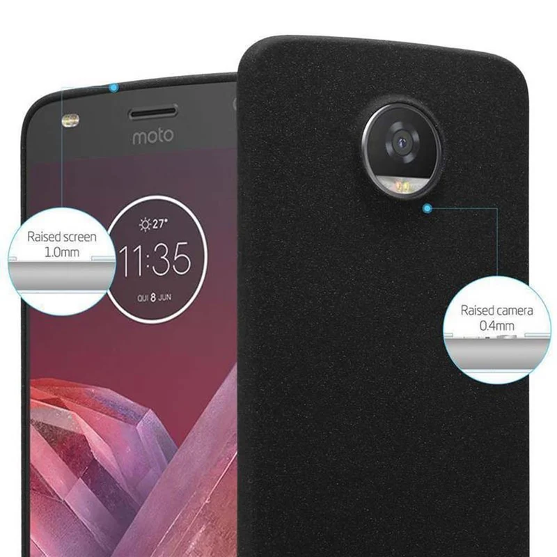 Cadorabo Hülle kompatibel mit Motorola MOTO Z2 Schutzhülle aus flexiblem TPU Silikon