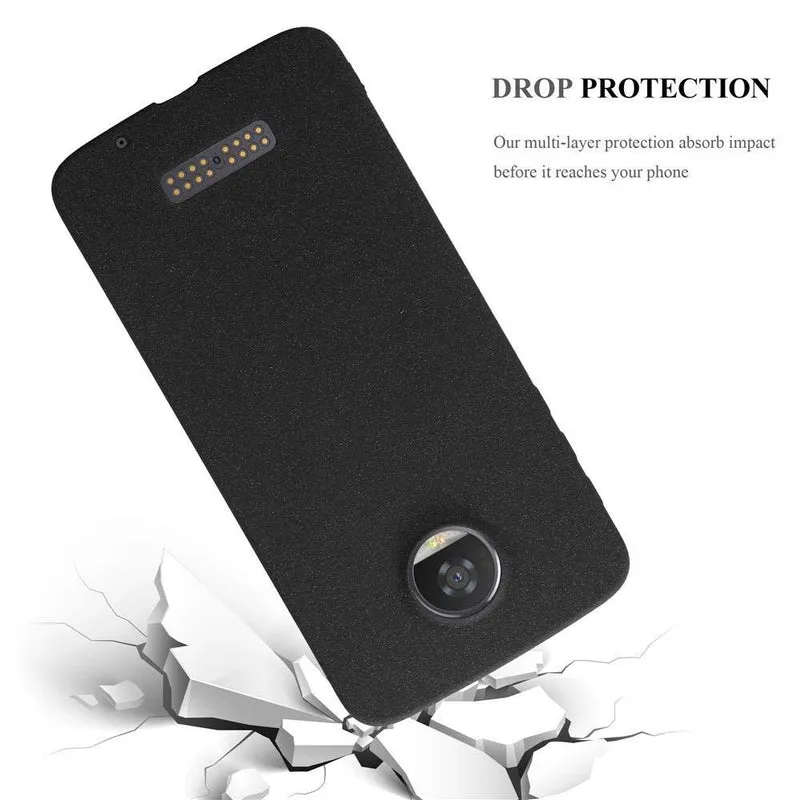 Cadorabo Hülle kompatibel mit Motorola MOTO Z2 Schutzhülle aus flexiblem TPU Silikon