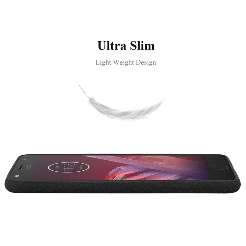 Cadorabo Hülle kompatibel mit Motorola MOTO Z2 Schutzhülle aus flexiblem TPU Silikon
