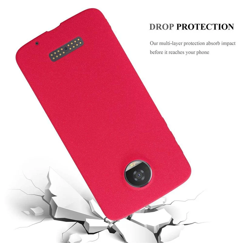 Cadorabo Hülle kompatibel mit Motorola MOTO Z2 Schutzhülle aus flexiblem TPU Silikon