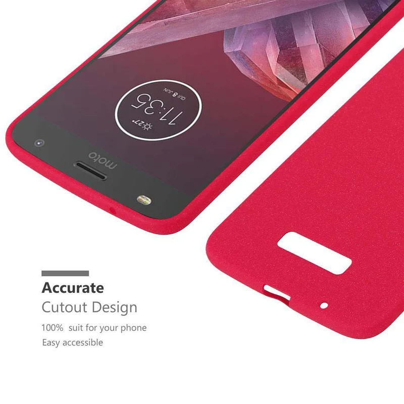 Cadorabo Hülle kompatibel mit Motorola MOTO Z2 Schutzhülle aus flexiblem TPU Silikon