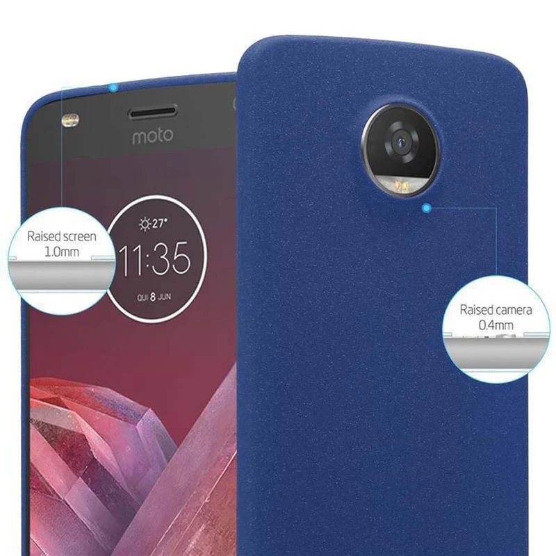 Cadorabo Hülle kompatibel mit Motorola MOTO Z2 Schutzhülle aus flexiblem TPU Silikon