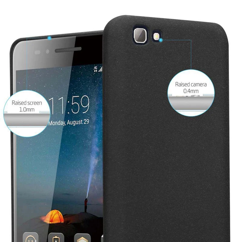 Cadorabo Hülle kompatibel mit ZTE Blade A612 Schutzhülle aus flexiblem TPU Silikon