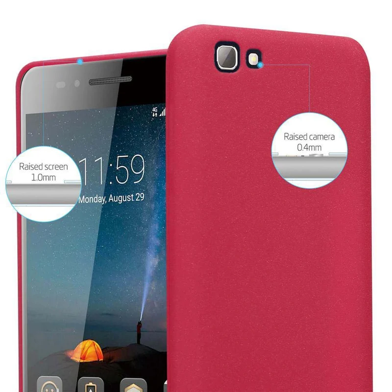 Cadorabo Hülle kompatibel mit ZTE Blade A612 Schutzhülle aus flexiblem TPU Silikon