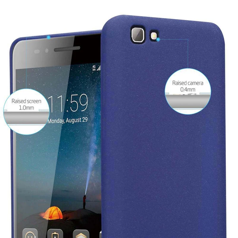Cadorabo Hülle kompatibel mit ZTE Blade A612 Schutzhülle aus flexiblem TPU Silikon