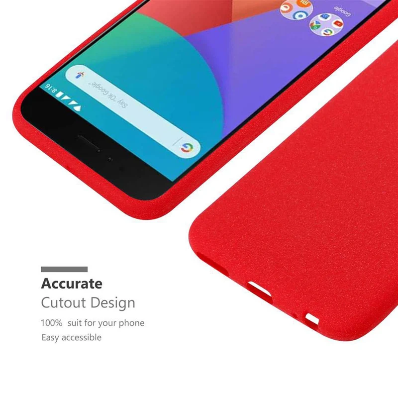 Cadorabo Hülle kompatibel mit Xiaomi Mi A1 / Mi 5X Schutzhülle aus flexiblem TPU Silikon