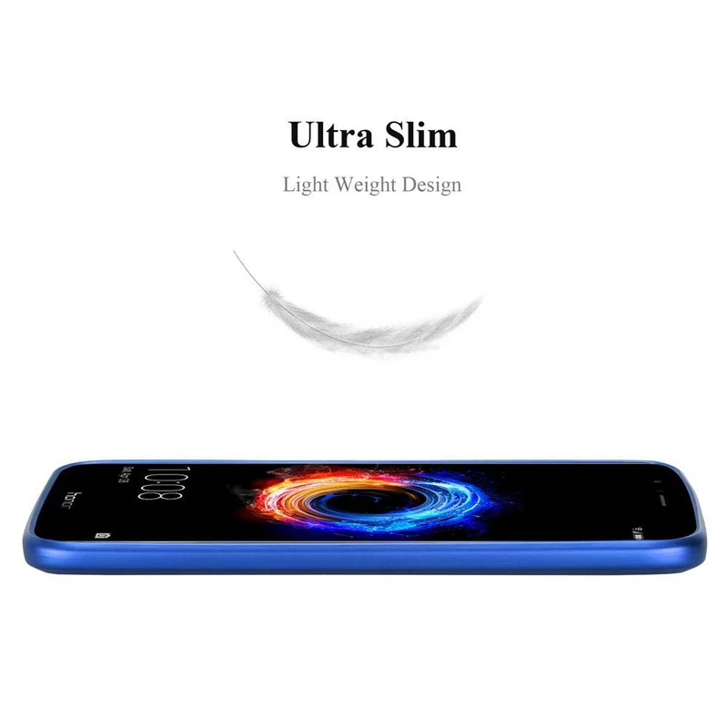 Cadorabo Hülle kompatibel mit Honor 8 PRO Hard Case Schutzhülle in Metall Optik gegen Kratzer und Stöße