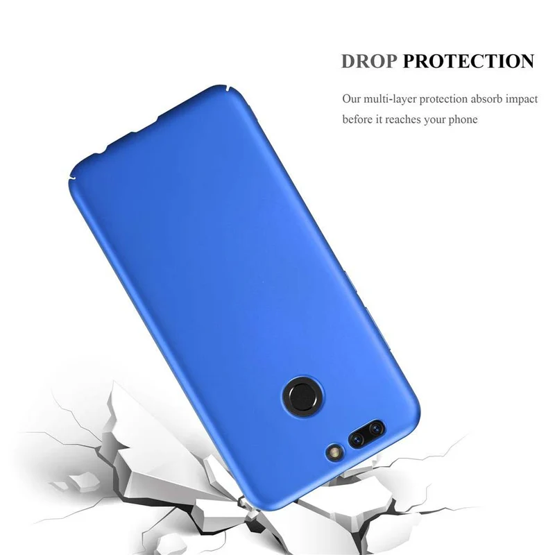 Cadorabo Hülle kompatibel mit Honor 8 PRO Hard Case Schutzhülle in Metall Optik gegen Kratzer und Stöße