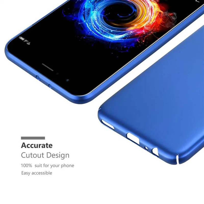 Cadorabo Hülle kompatibel mit Honor 8 PRO Hard Case Schutzhülle in Metall Optik gegen Kratzer und Stöße