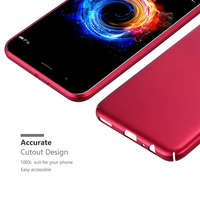 Cadorabo Hülle kompatibel mit Honor 8 PRO Hard Case Schutzhülle in Metall Optik gegen Kratzer und Stöße