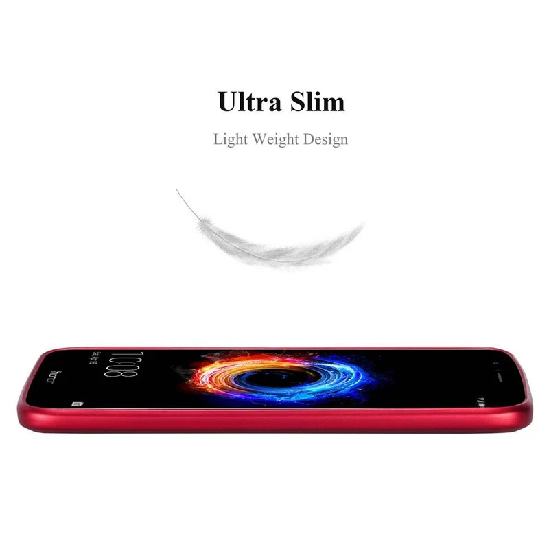 Cadorabo Hülle kompatibel mit Honor 8 PRO Hard Case Schutzhülle in Metall Optik gegen Kratzer und Stöße