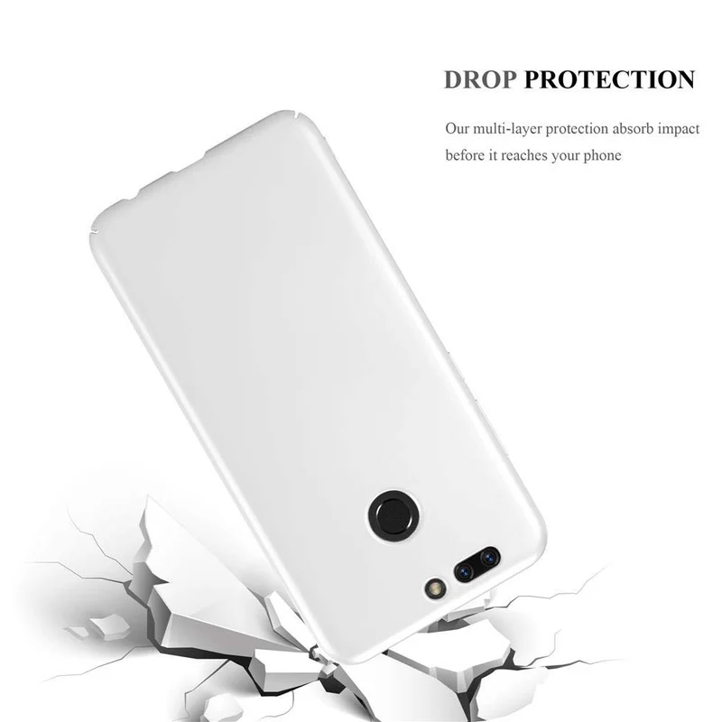 Cadorabo Hülle kompatibel mit Honor 8 PRO Hard Case Schutzhülle in Metall Optik gegen Kratzer und Stöße
