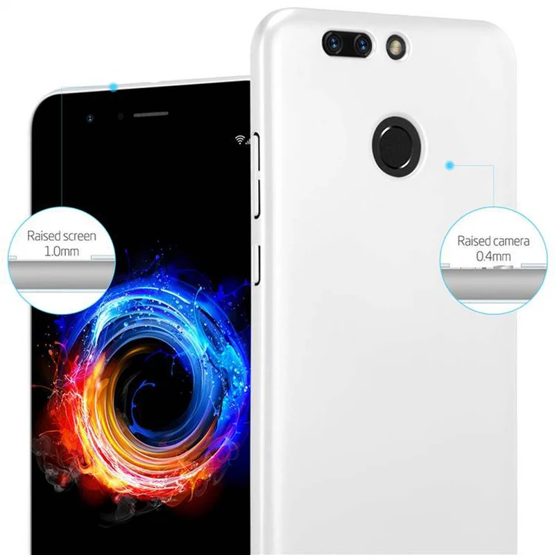 Cadorabo Hülle kompatibel mit Honor 8 PRO Hard Case Schutzhülle in Metall Optik gegen Kratzer und Stöße