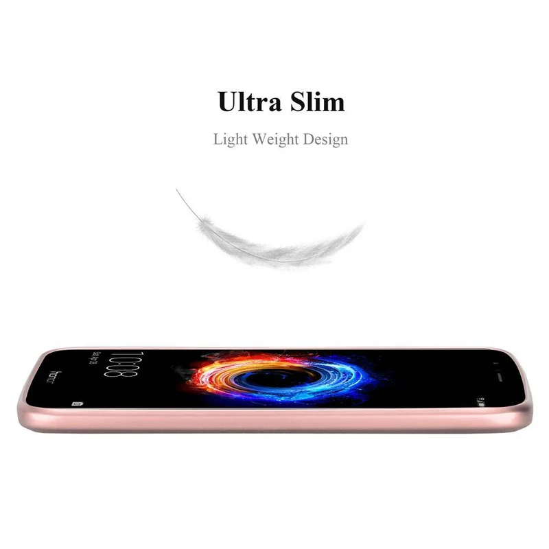 Cadorabo Hülle kompatibel mit Honor 8 PRO Hard Case Schutzhülle in Metall Optik gegen Kratzer und Stöße
