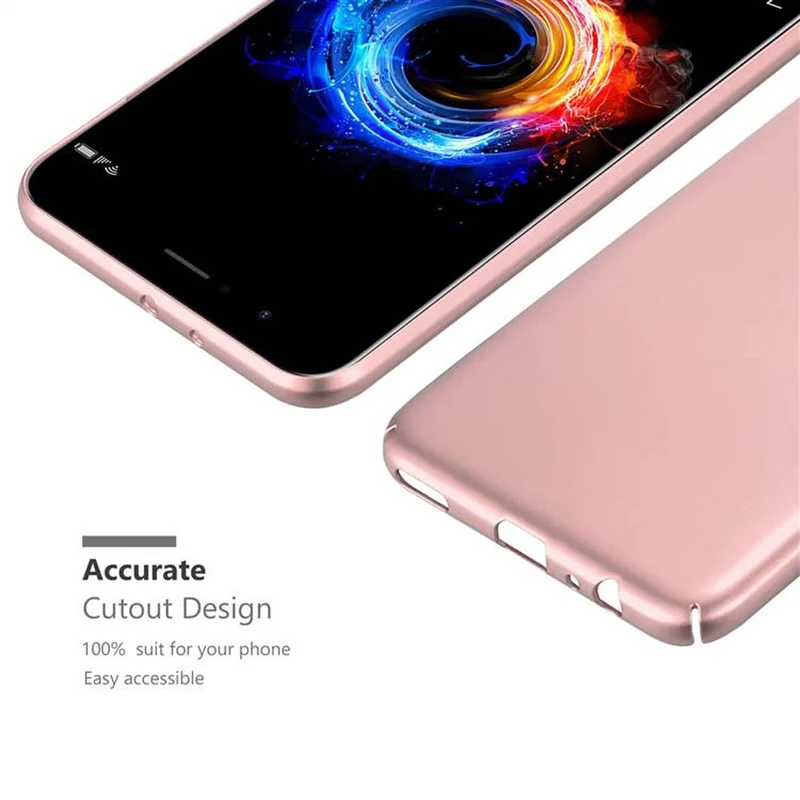Cadorabo Hülle kompatibel mit Honor 8 PRO Hard Case Schutzhülle in Metall Optik gegen Kratzer und Stöße