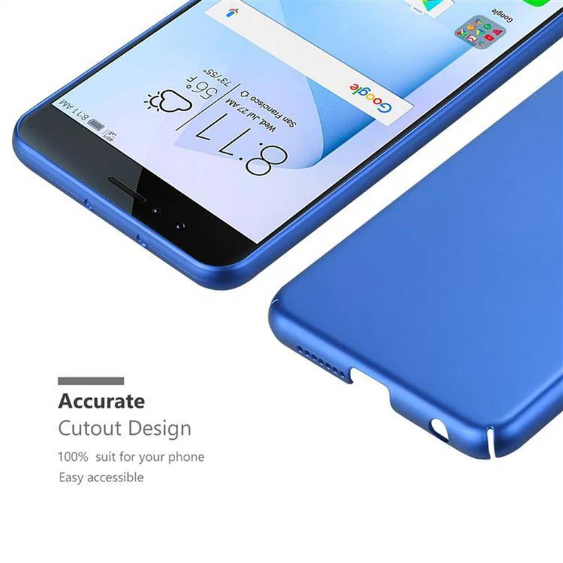 Cadorabo Hülle kompatibel mit Honor 8 / 8 PREMIUM Hard Case Schutzhülle in Metall Optik gegen Kratzer und Stöße
