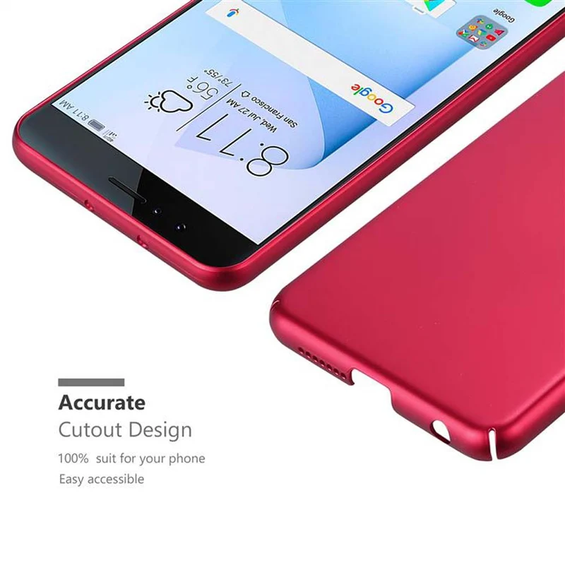 Cadorabo Hülle kompatibel mit Honor 8 / 8 PREMIUM Hard Case Schutzhülle in Metall Optik gegen Kratzer und Stöße