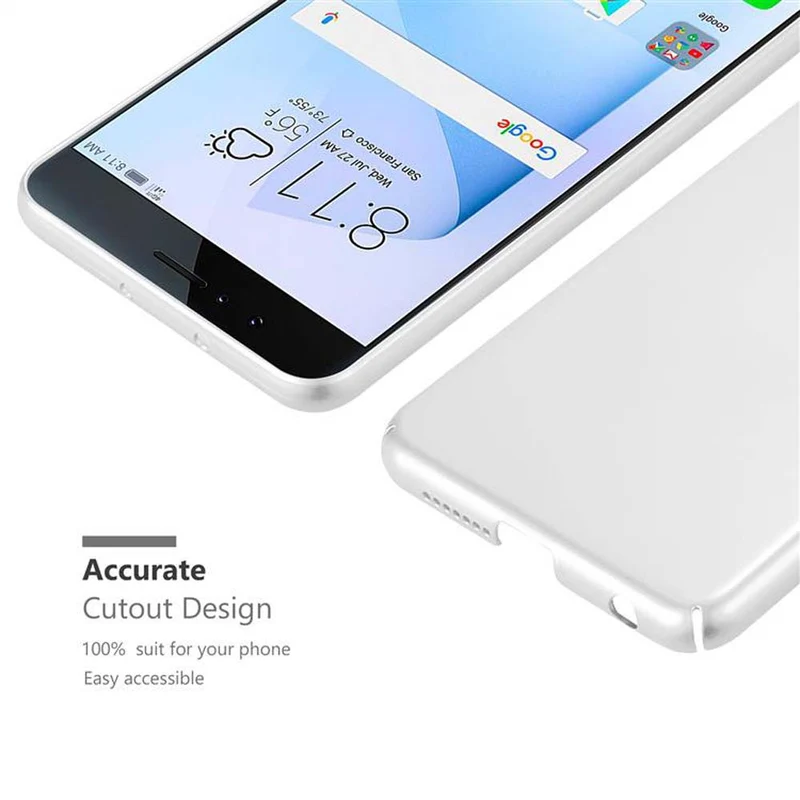 Cadorabo Hülle kompatibel mit Honor 8 / 8 PREMIUM Hard Case Schutzhülle in Metall Optik gegen Kratzer und Stöße